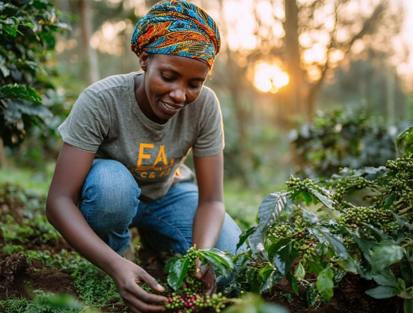 EA Bean Co. at a coffee trade event